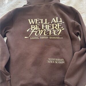 NOAH KAHAN “Stick Season” merch, brown hoodie!